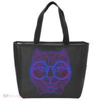 3D Trippy Cat Tote Bag thumb 0