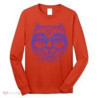 3D Trippy Cat Long Sleeve Shirt thumb 0