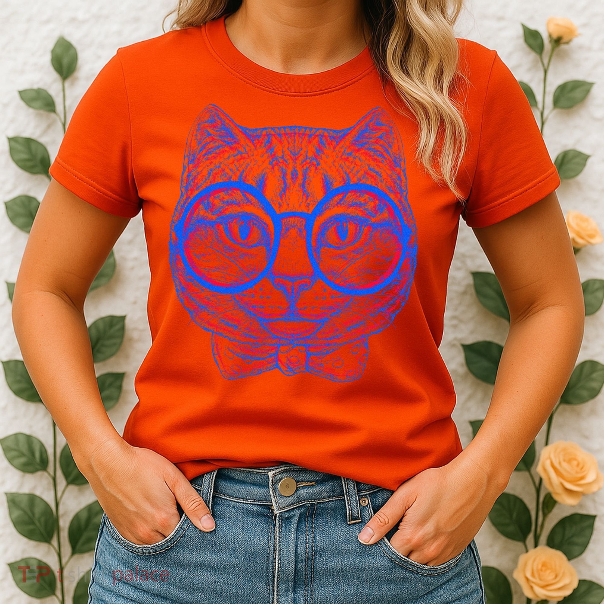 3D Trippy Cat Women's T-Shirt