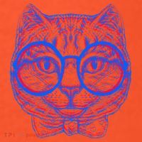 3D Trippy Cat Kids T-Shirt thumb 4