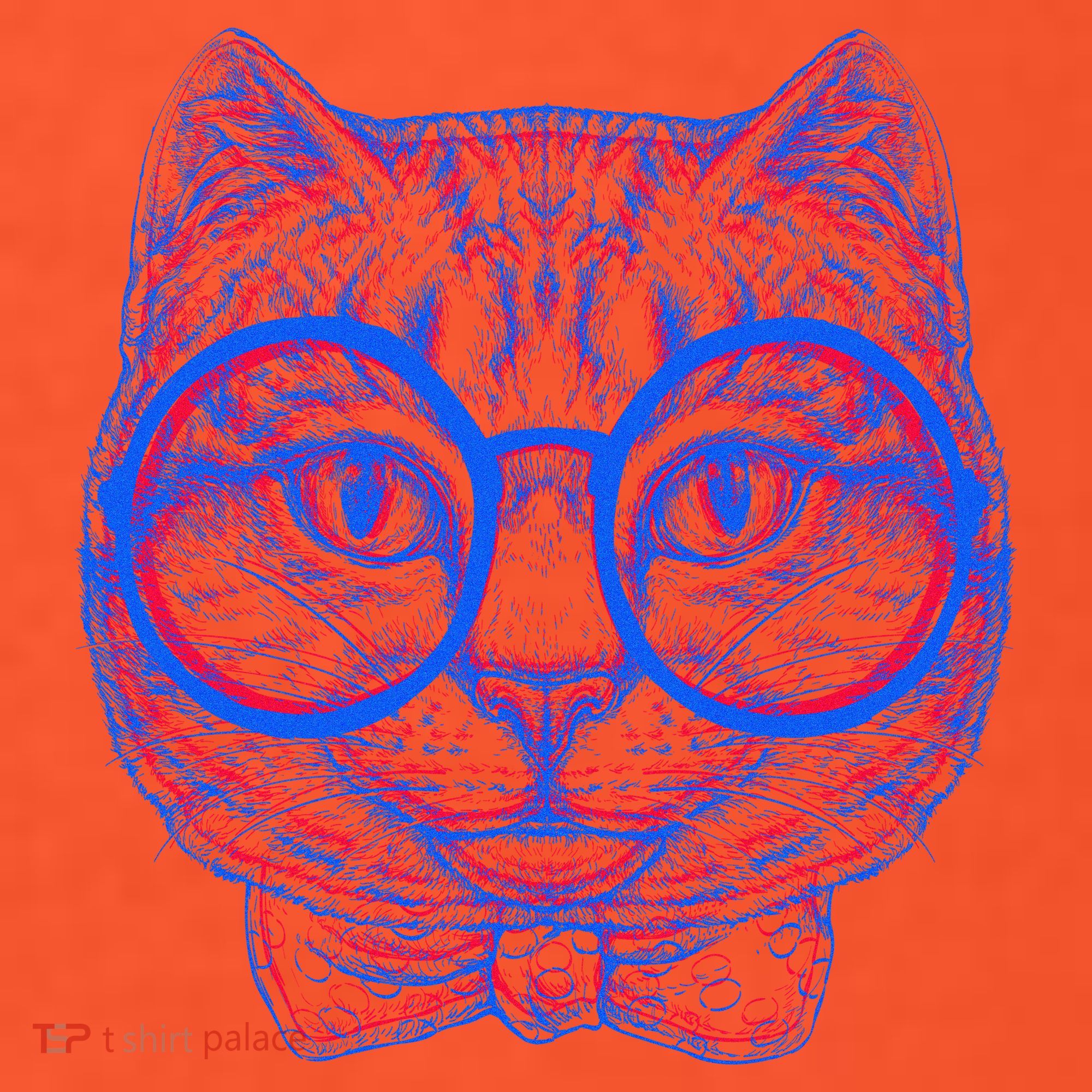 3D Trippy Cat Kids T-Shirt