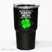 364 Days A Year I'm Puerto Rican, Today I'm Irish T Tumbler thumb 0