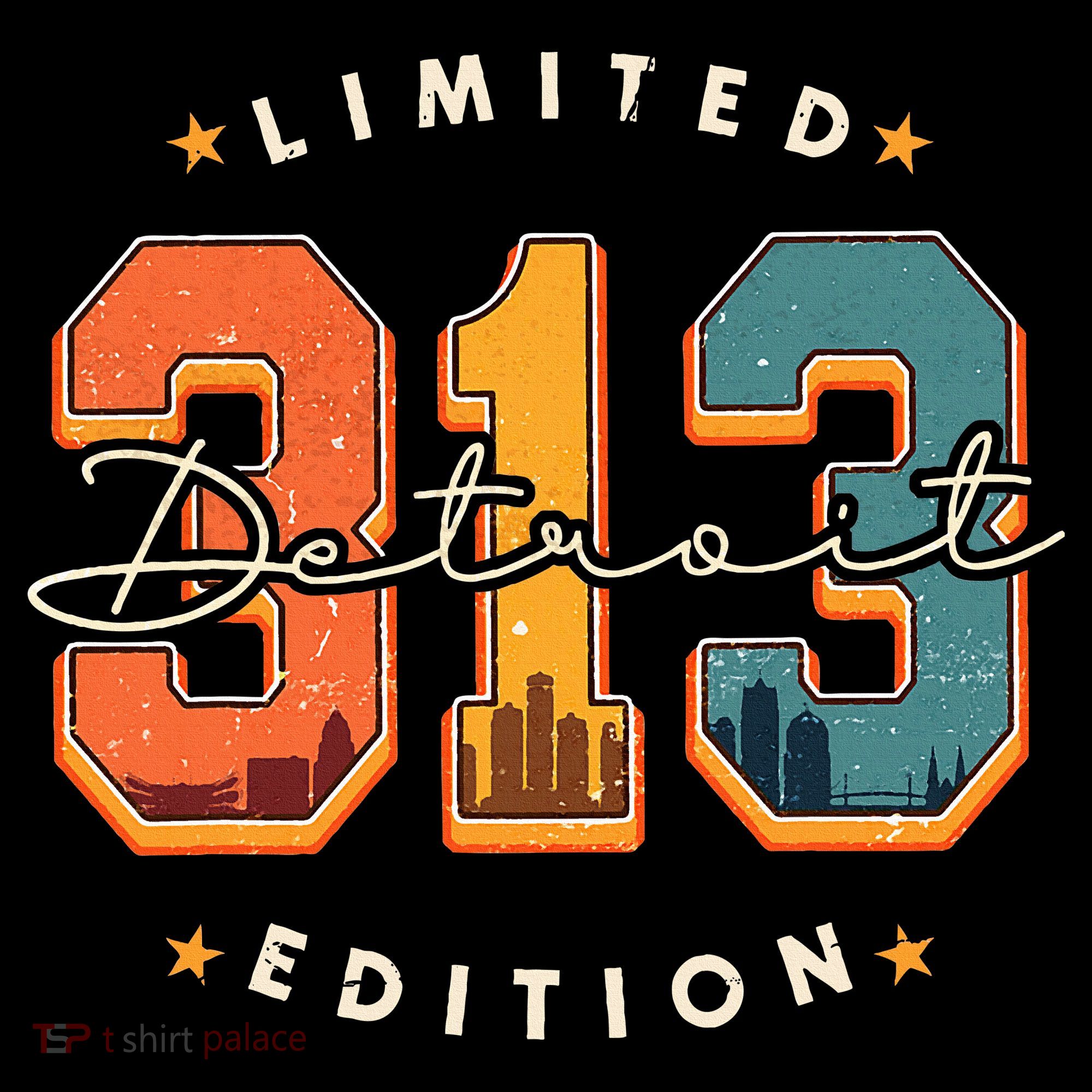 313 Detroit Area Code Skyline Sweatshirt