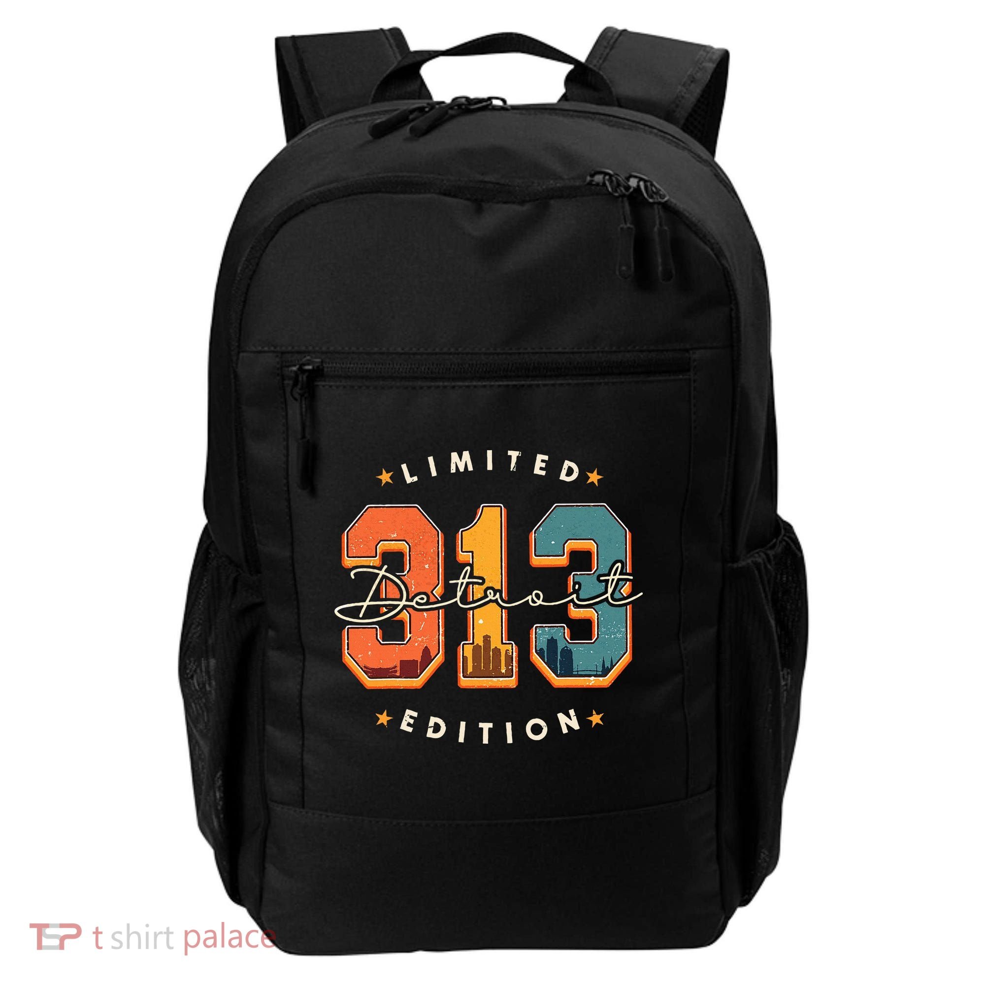 313 Detroit Area Code Skyline Backpack