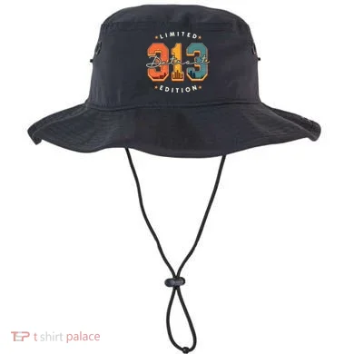 313 Detroit Area Code Skyline Bucket Hat