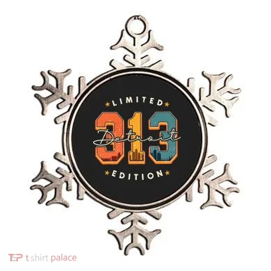 313 Detroit Area Code Skyline Ornament
