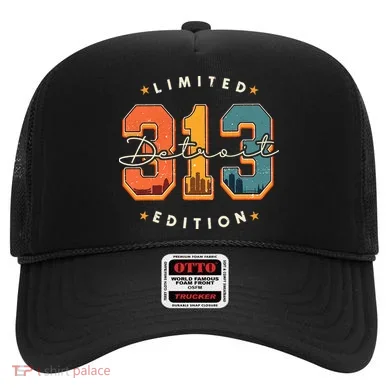313 Detroit Area Code Skyline Hat