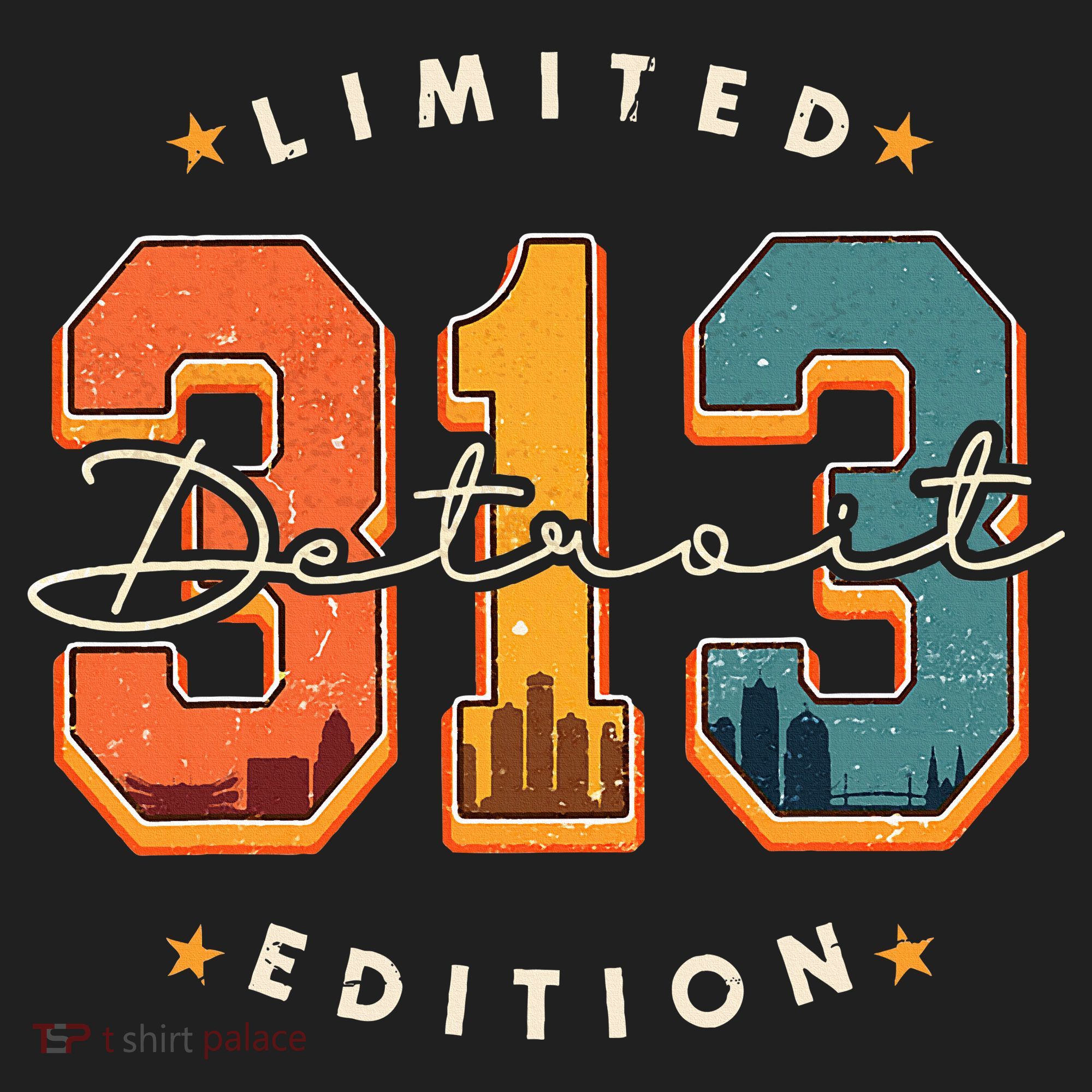 313 Detroit Area Code Skyline Golf Towel