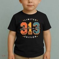 313 Detroit Area Code Skyline Toddler T-Shirt thumb 2