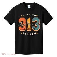 313 Detroit Area Code Skyline Kids T-Shirt thumb 0