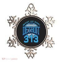 313 Detroit Area Code What Up Doe Hometown Ornament thumb 0