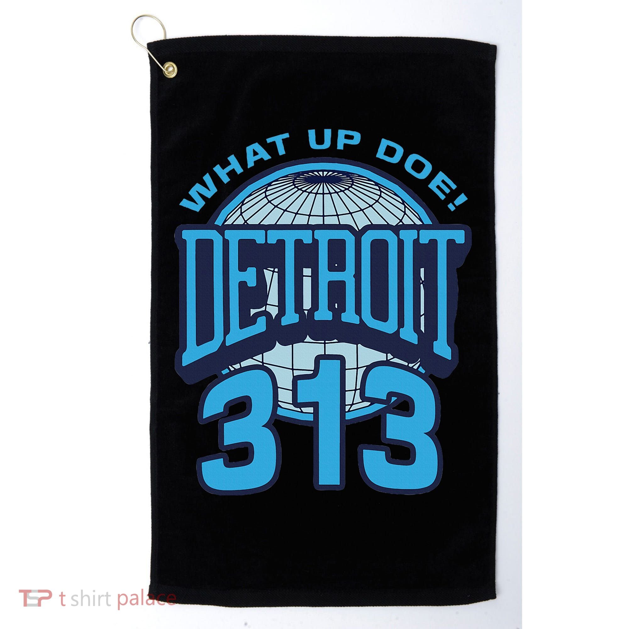 313 Detroit Area Code What Up Doe Hometown Golf Towel