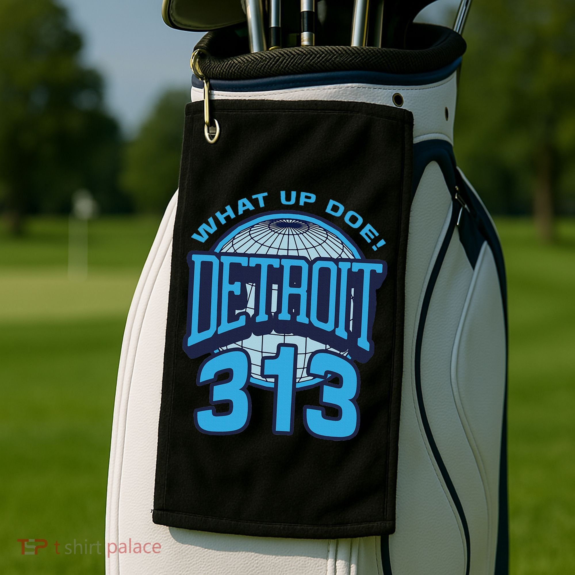 313 Detroit Area Code What Up Doe Hometown Golf Towel