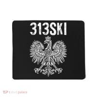 313SKI Detroit Michigan Area Code 313 Polish Pride Mousepad thumb 0