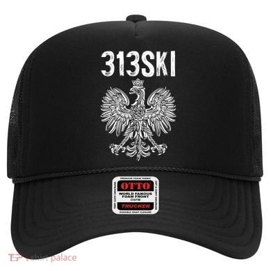 313SKI Detroit Michigan Area Code 313 Polish Pride Hat