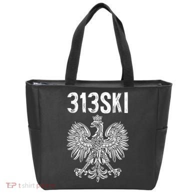 313SKI Detroit Michigan Area Code 313 Polish Pride Tote Bag