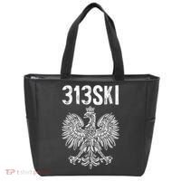 313SKI Detroit Michigan Area Code 313 Polish Pride Tote Bag thumb 0