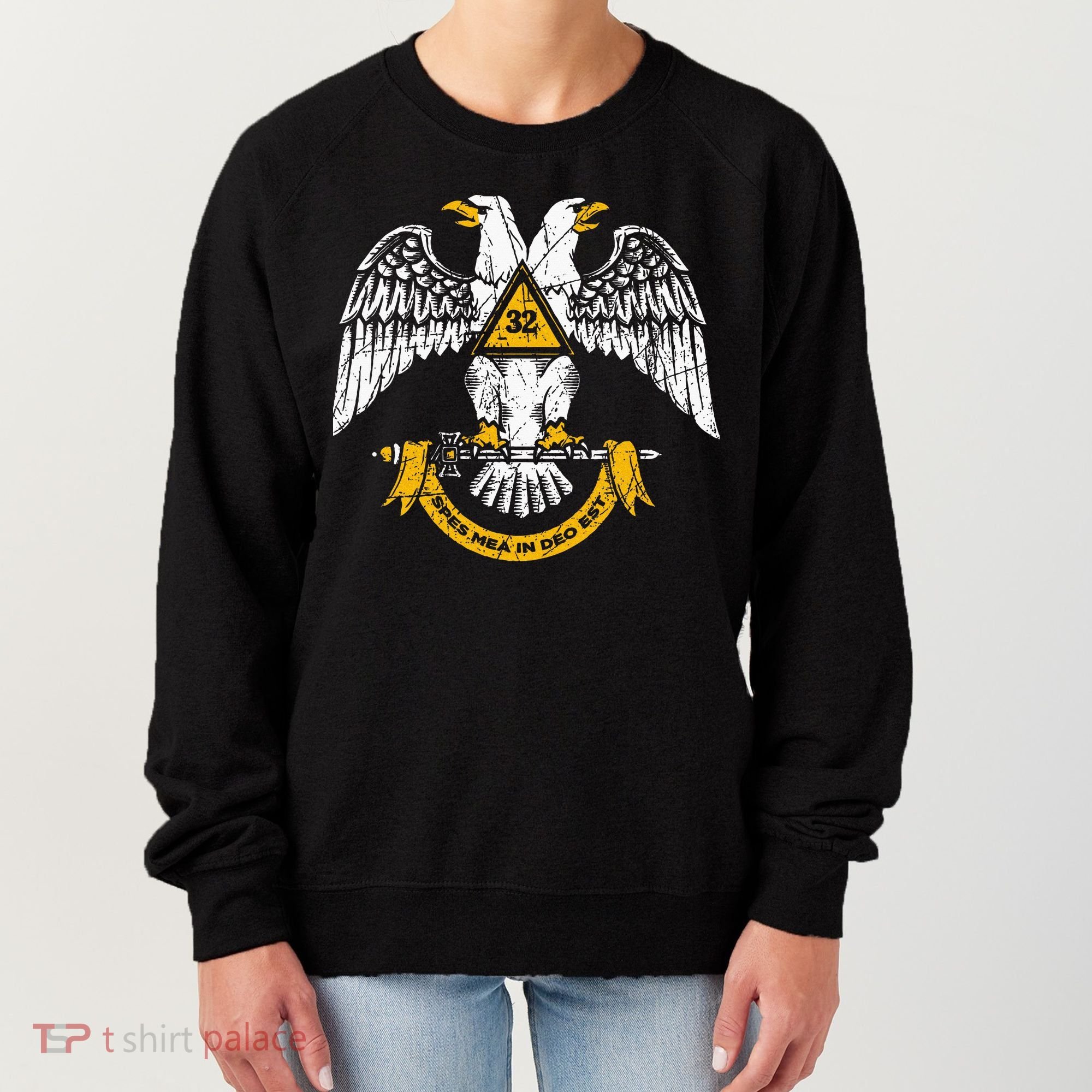 32nd Degree Masonic Scottish Rite Wings Down Women's Sweatshirt
