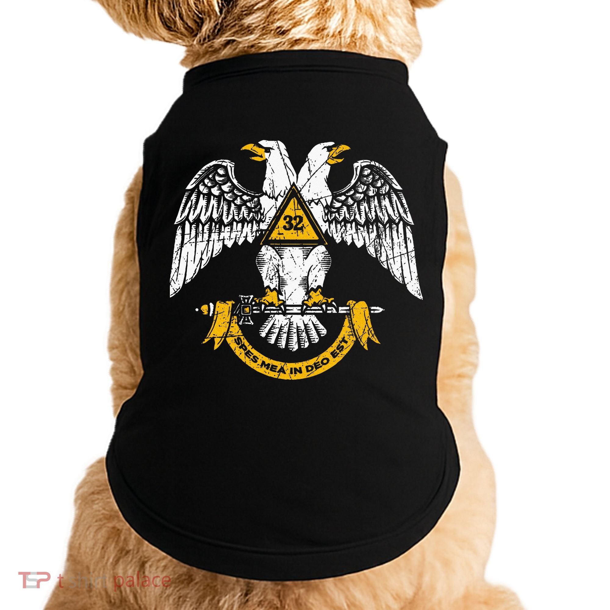 32nd Degree Masonic Scottish Rite Wings Down Doggie Tank