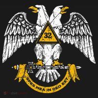 32nd Degree Masonic Scottish Rite Wings Down Doggie Tank thumb 4