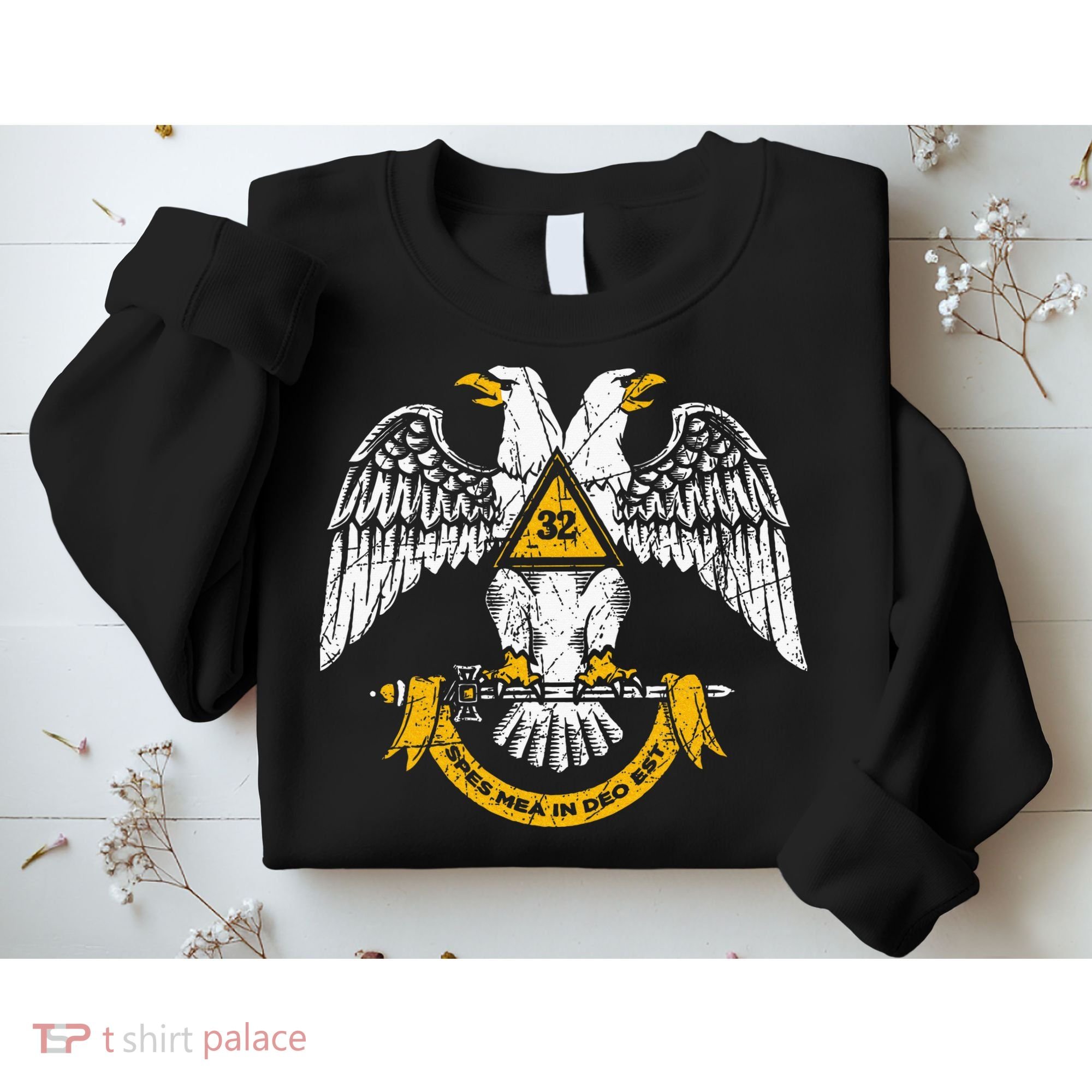 32nd Degree Masonic Scottish Rite Wings Down Sweatshirt