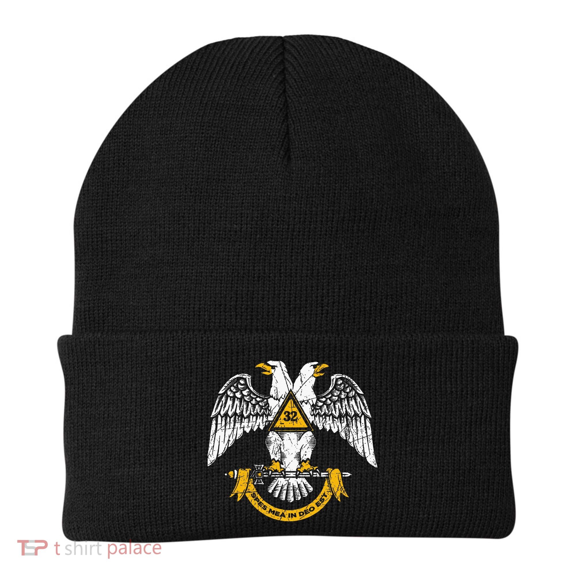 32nd Degree Masonic Scottish Rite Wings Down Beanie