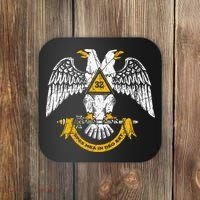 32nd Degree Masonic Scottish Rite Wings Down Coaster thumb 0