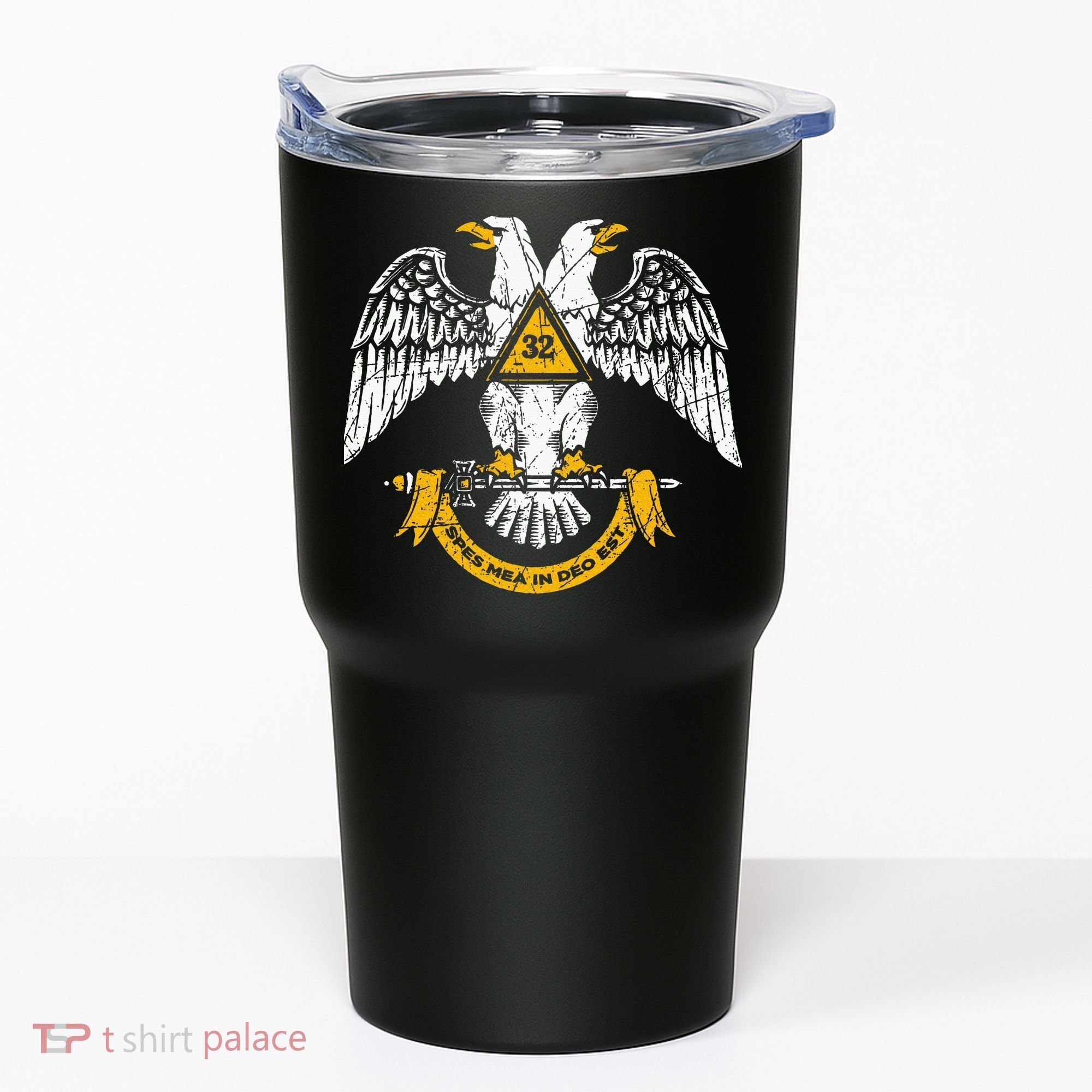 32nd Degree Masonic Scottish Rite Wings Down Tumbler