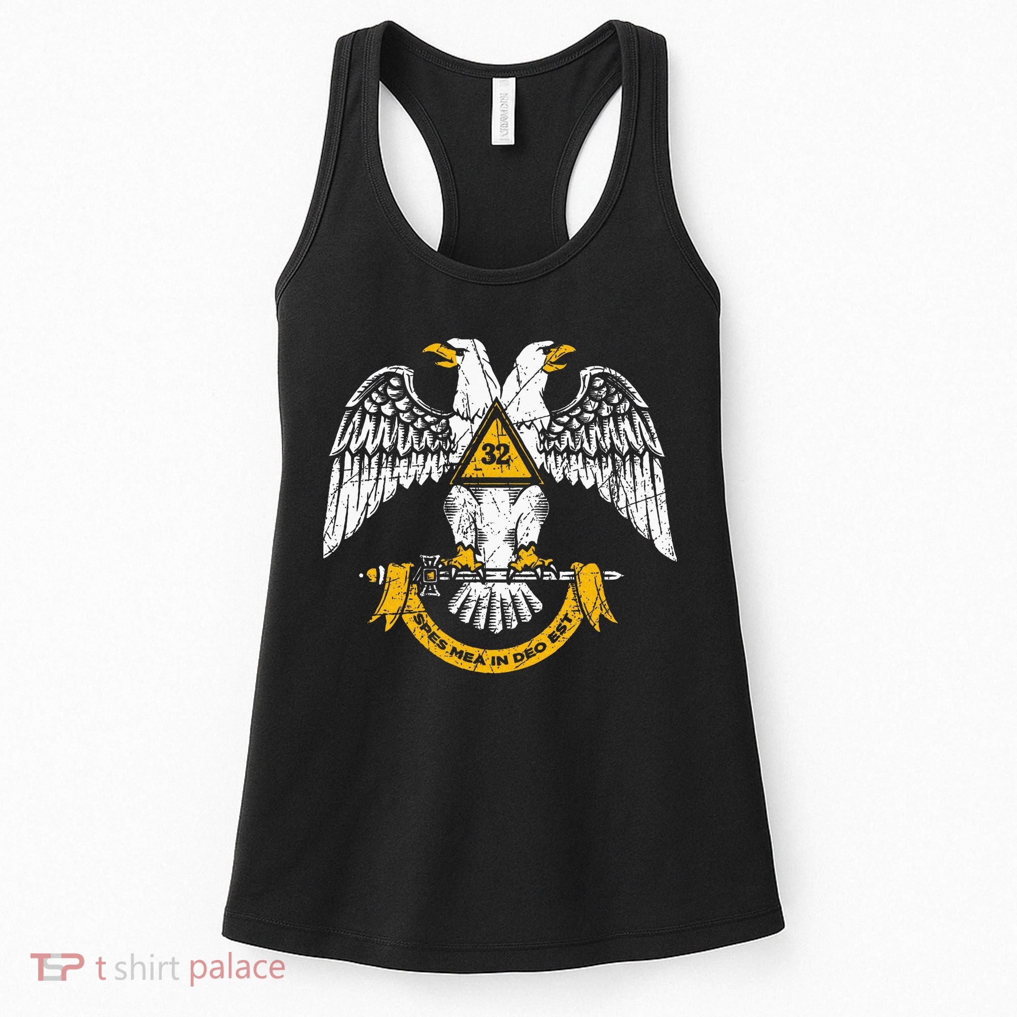 32nd Degree Masonic Scottish Rite Wings Down Women's Tank Top