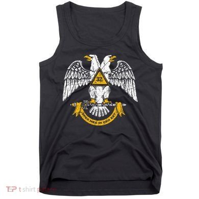 32nd Degree Masonic Scottish Rite Wings Down Tank Top