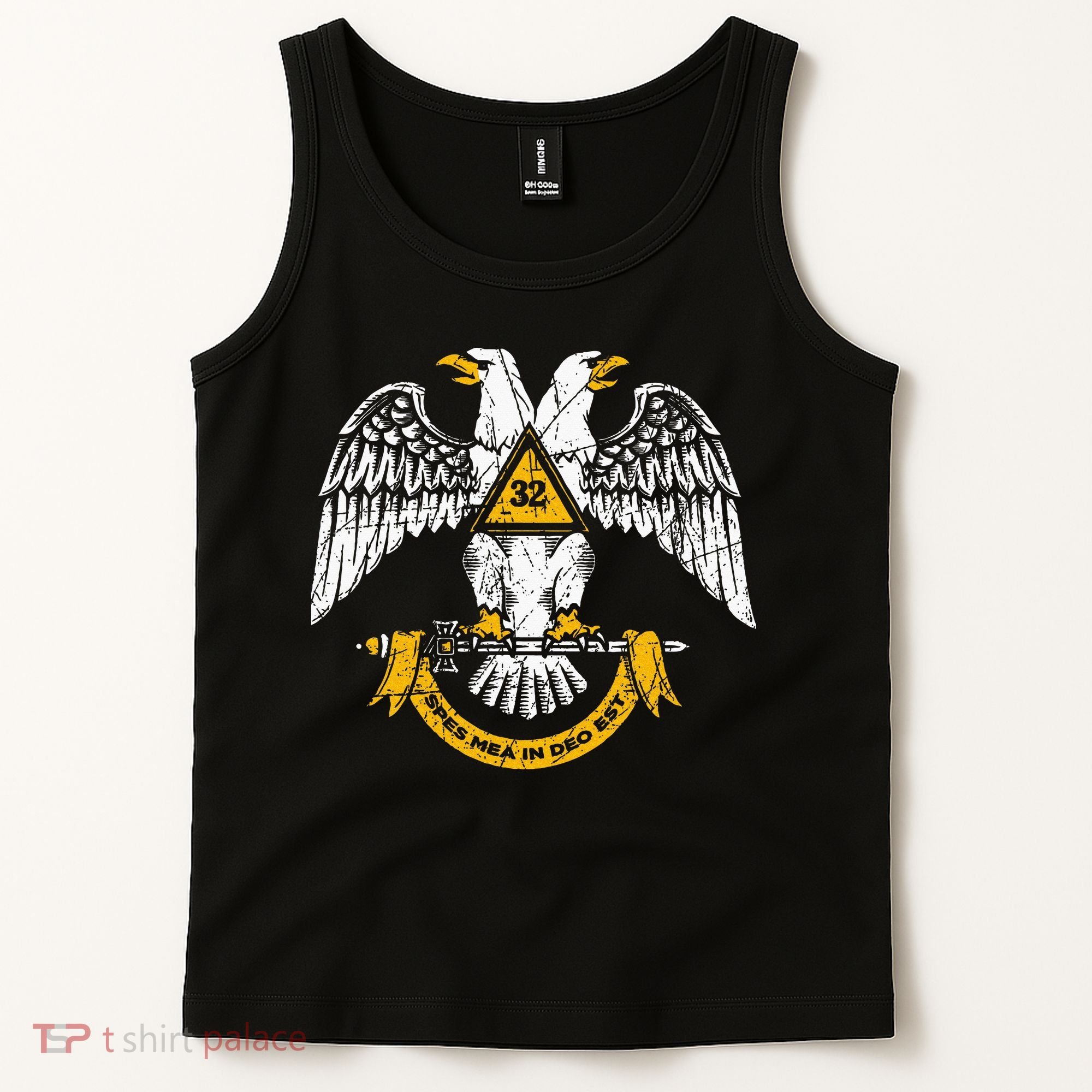 32nd Degree Masonic Scottish Rite Wings Down Tank Top