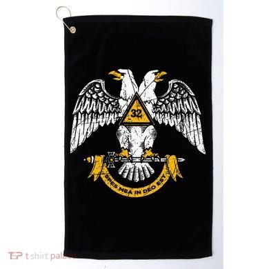 32nd Degree Masonic Scottish Rite Wings Down Golf Towel