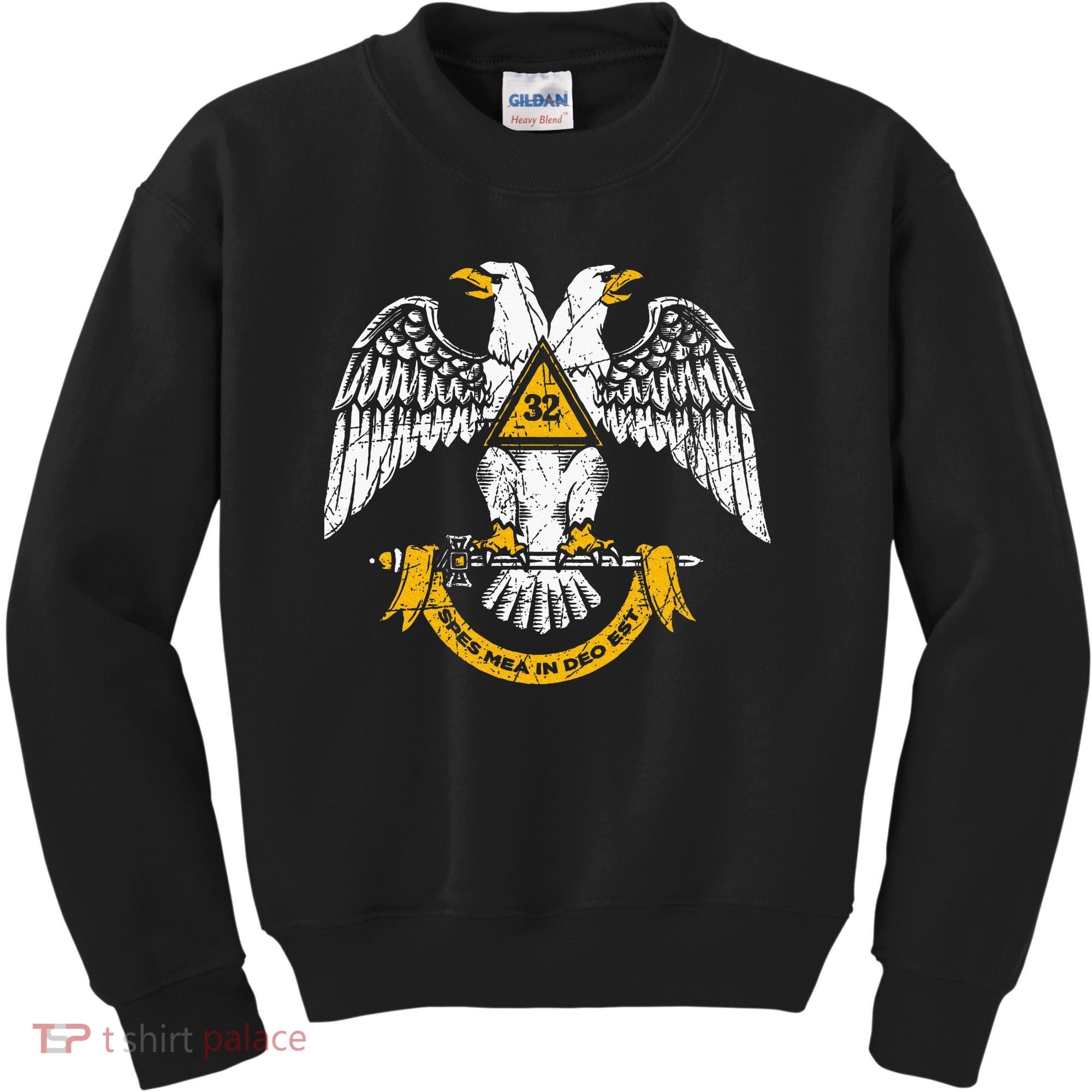32nd Degree Masonic Scottish Rite Wings Down Kids Sweatshirt