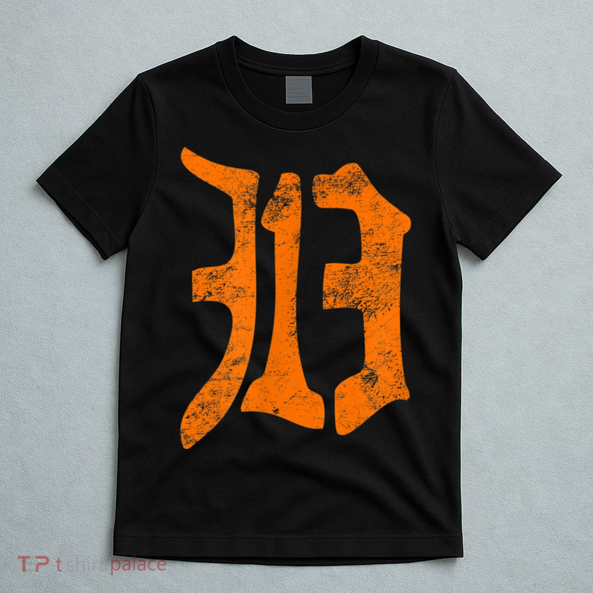 313 Detroit Michigan Vintage Old English D Area Code T-Shirt