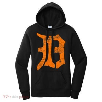 313 Detroit Michigan Vintage Old English D Area Code Women's Hoodie