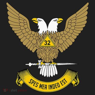 32nd Degree Mason Scottish Rite Wings Up Doubleheaded Eagle Comfort Colors T-Shirt