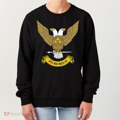 32nd Degree Mason Scottish Rite Wings Up Doubleheaded Eagle Women's Sweatshirt