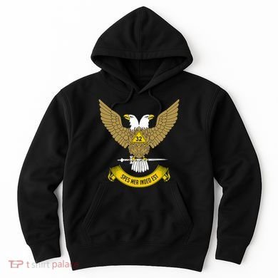 32nd Degree Mason Scottish Rite Wings Up Doubleheaded Eagle Hoodie