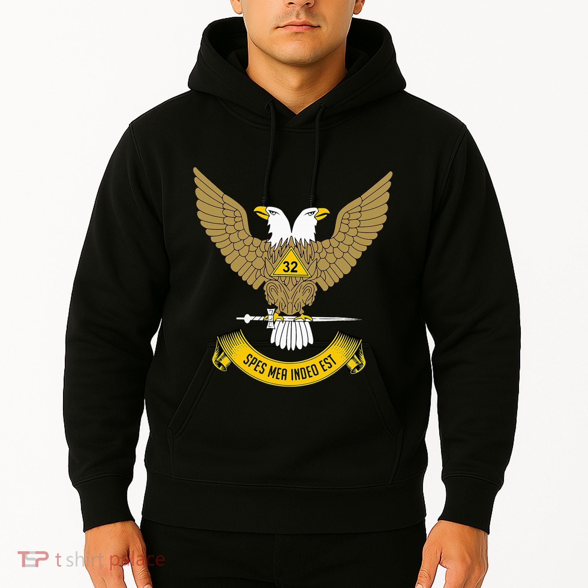 32nd Degree Mason Scottish Rite Wings Up Doubleheaded Eagle Hoodie