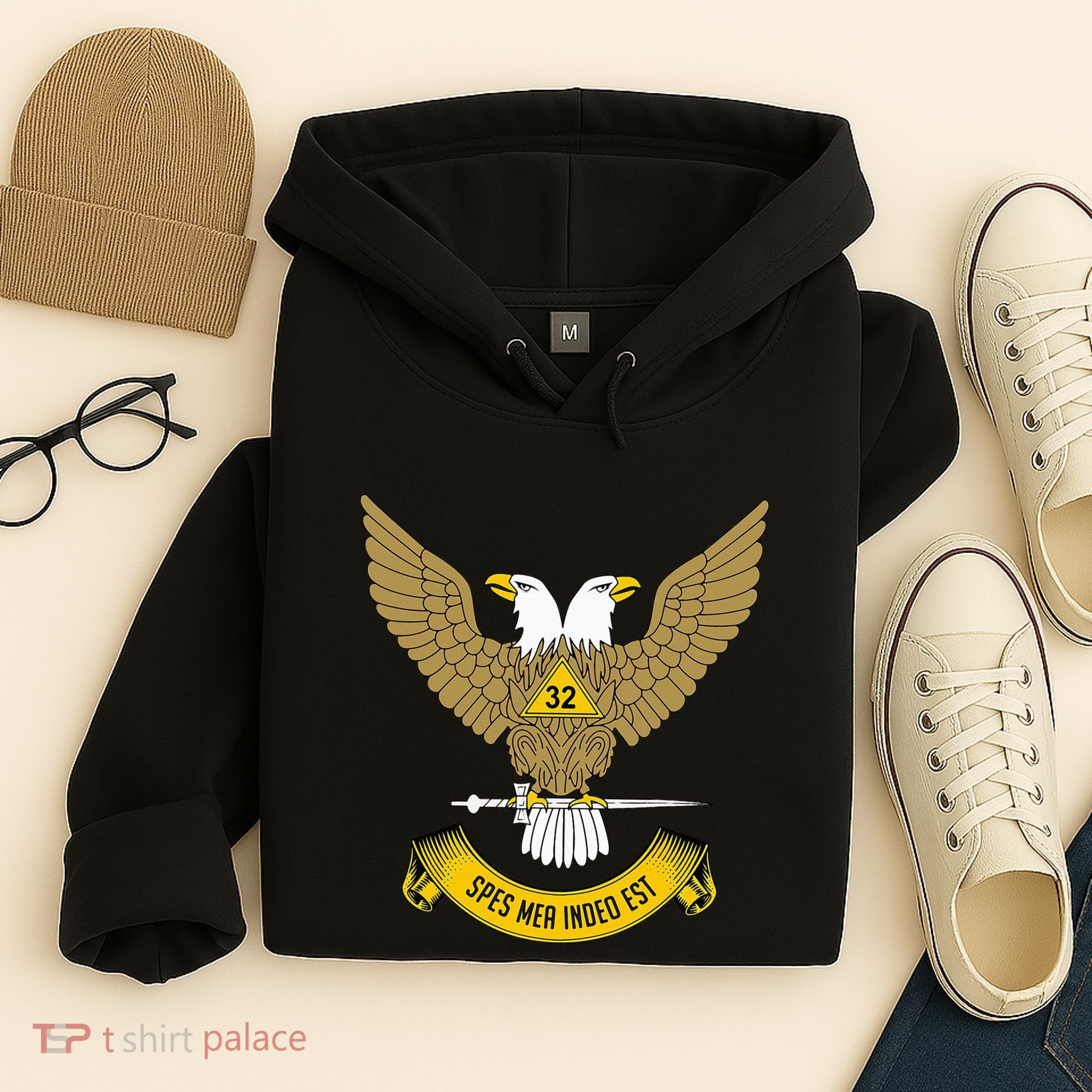 32nd Degree Mason Scottish Rite Wings Up Doubleheaded Eagle Hoodie