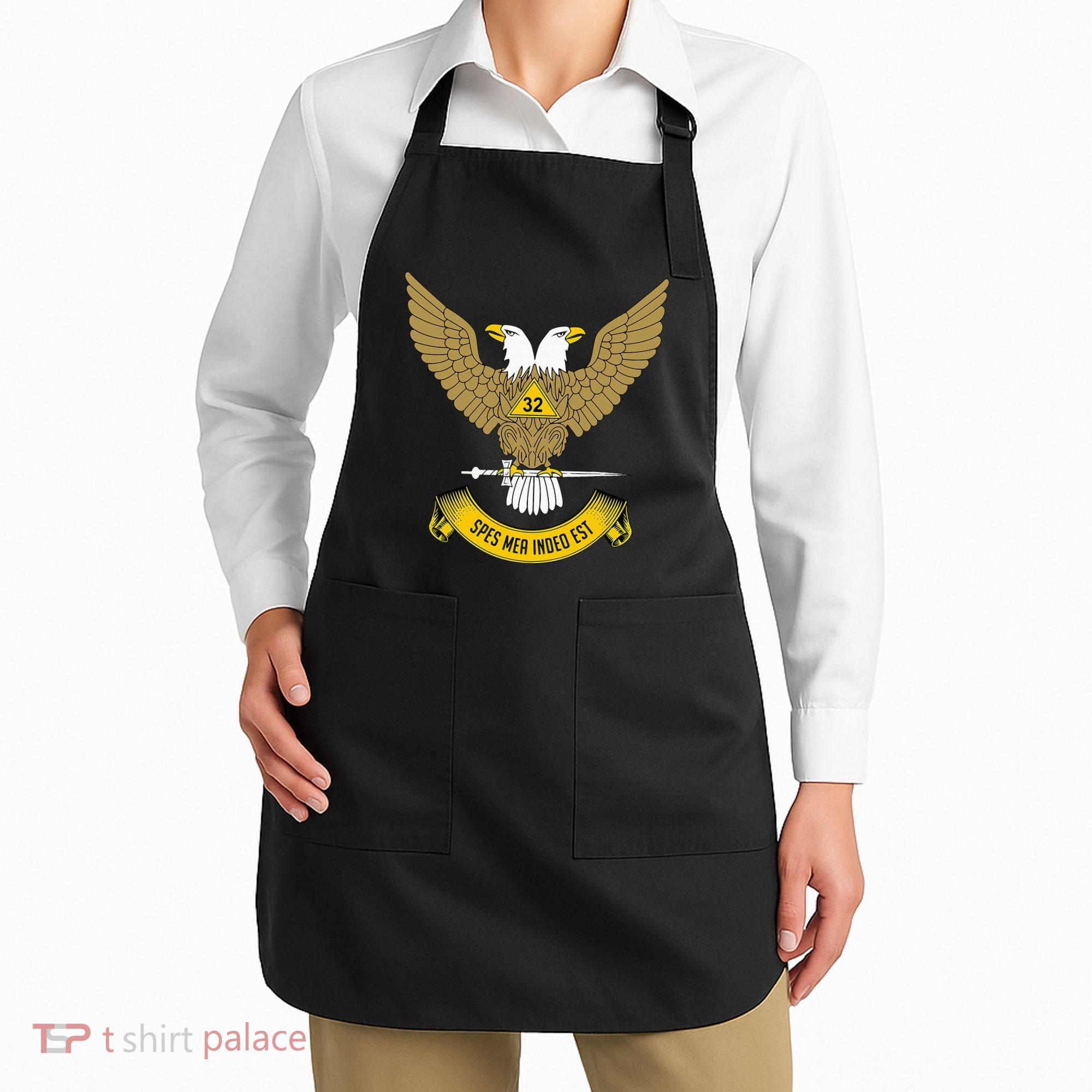 32nd Degree Mason Scottish Rite Wings Up Doubleheaded Eagle Apron