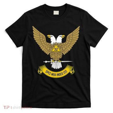 32nd Degree Mason Scottish Rite Wings Up Doubleheaded Eagle T-Shirt