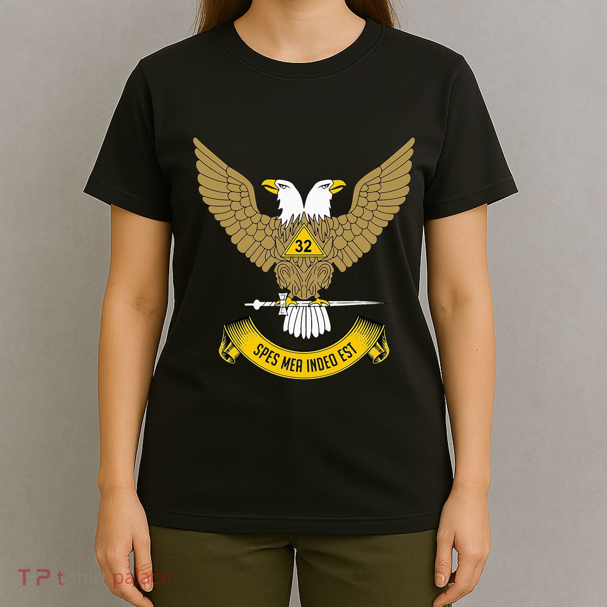 32nd Degree Mason Scottish Rite Wings Up Doubleheaded Eagle T-Shirt