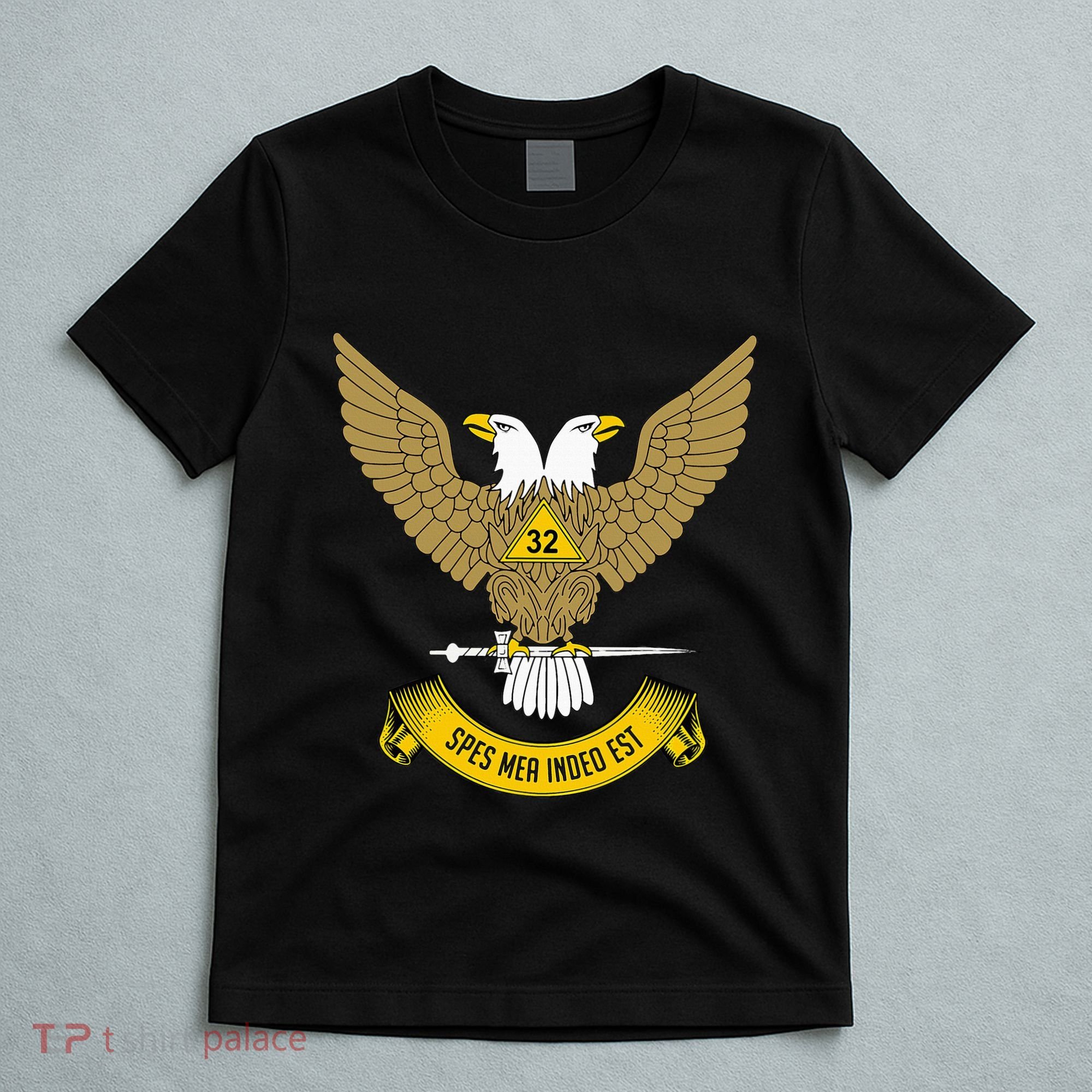 32nd Degree Mason Scottish Rite Wings Up Doubleheaded Eagle T-Shirt