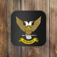 32nd Degree Mason Scottish Rite Wings Up Doubleheaded Eagle Coaster thumb 0