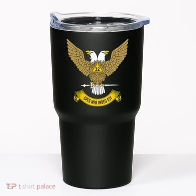 32nd Degree Mason Scottish Rite Wings Up Doubleheaded Eagle Tumbler