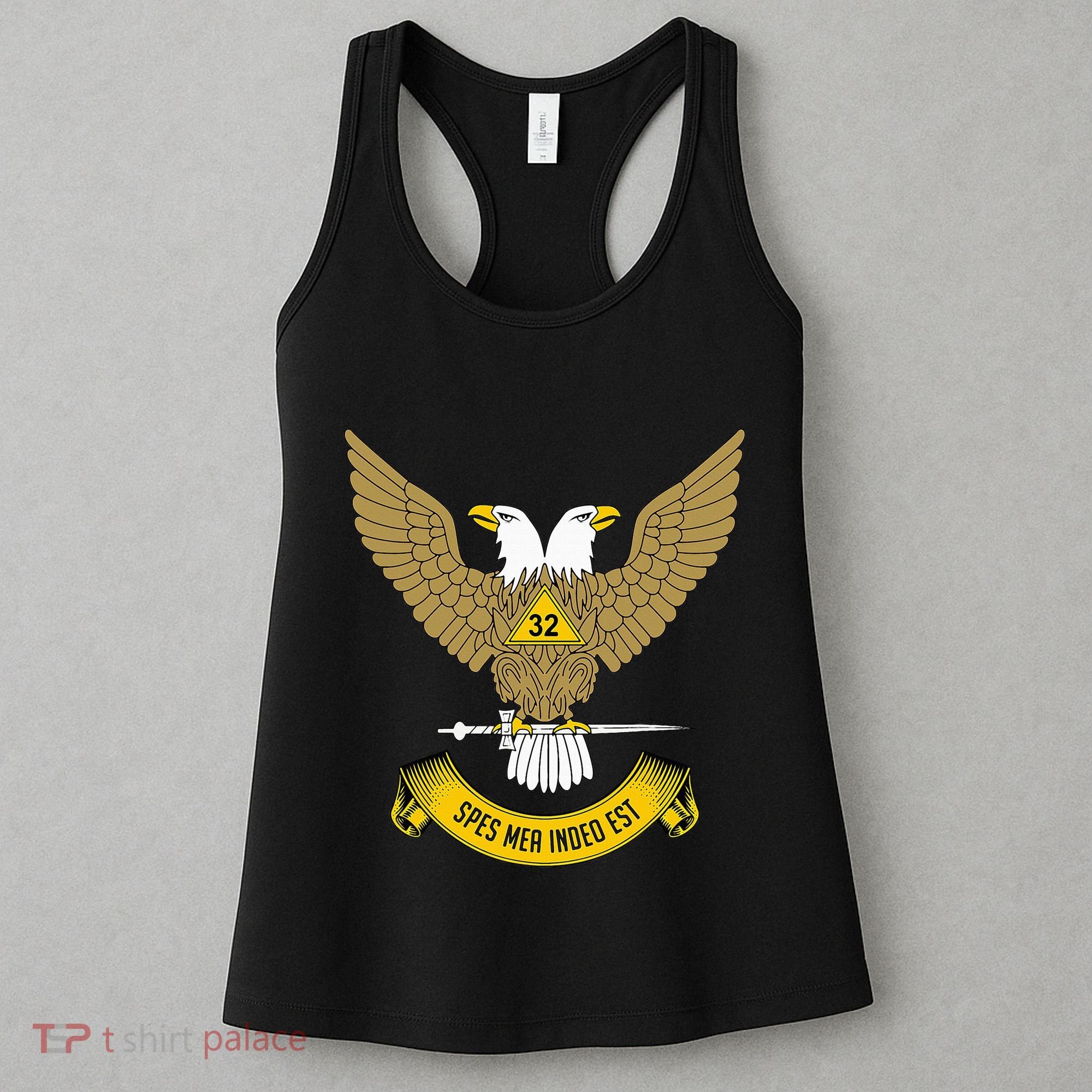 32nd Degree Mason Scottish Rite Wings Up Doubleheaded Eagle Women's Tank Top