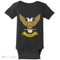 32nd Degree Mason Scottish Rite Wings Up Doubleheaded Eagle Baby Bodysuit thumb 0