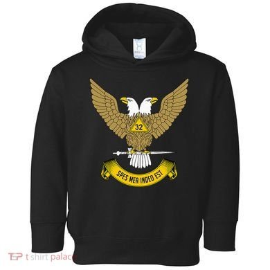32nd Degree Mason Scottish Rite Wings Up Doubleheaded Eagle Toddler Hoodie