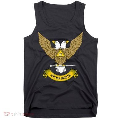 32nd Degree Mason Scottish Rite Wings Up Doubleheaded Eagle Tank Top